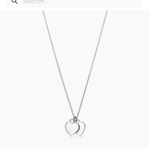 Return to Tiffany®
Double Heart Tag Pendant
in Silver, Mini